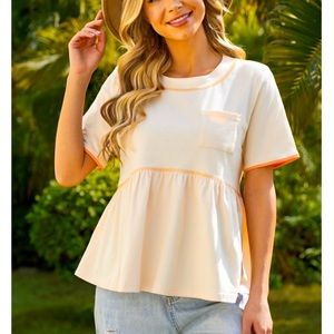 NWT Short Sleeve Round Neck Top
